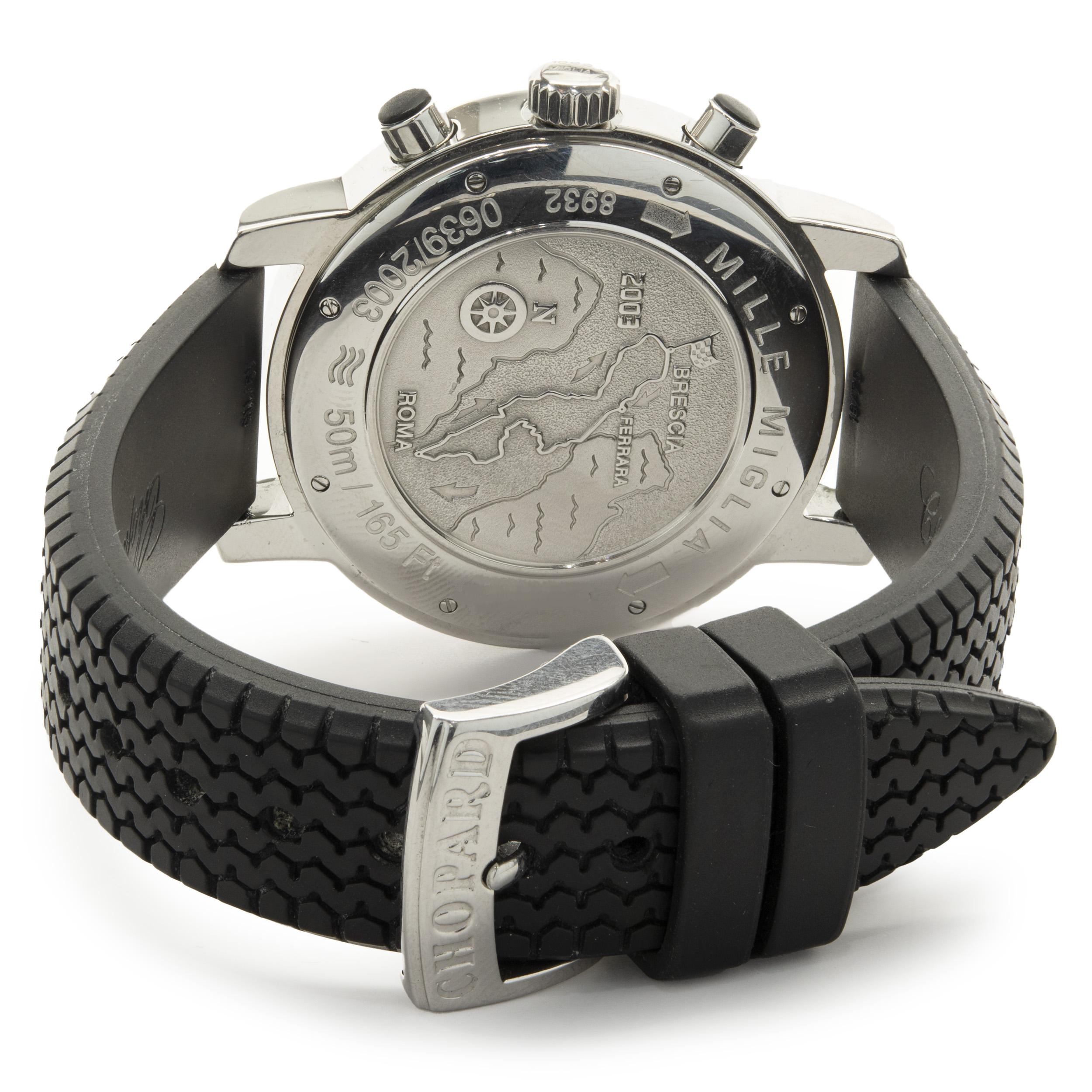 Edelstahl Mille Miglia-Chronograph von Chopard, limitierte Auflage im Zustand „Hervorragend“ in Scottsdale, AZ