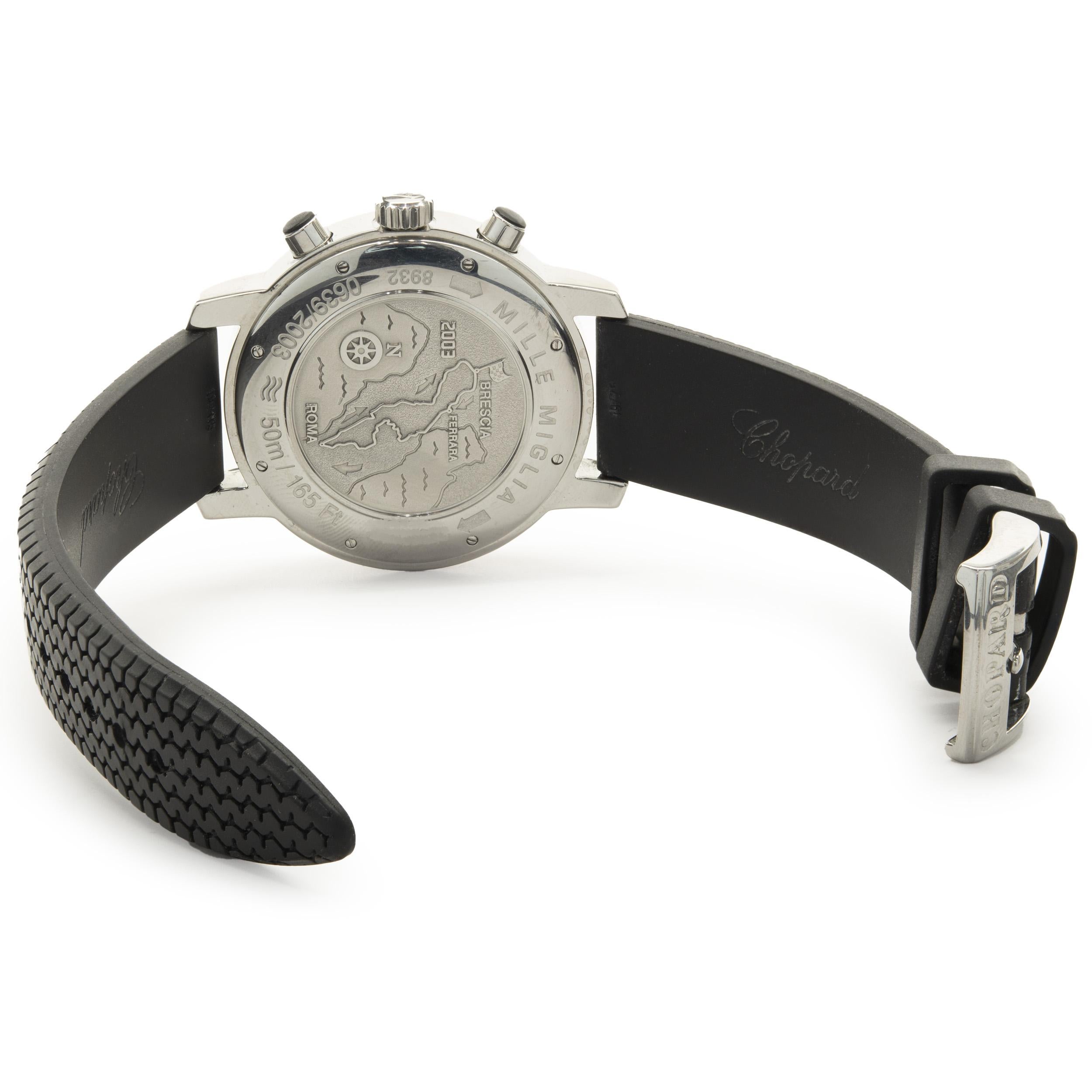 Edelstahl Mille Miglia-Chronograph von Chopard, limitierte Auflage Herren
