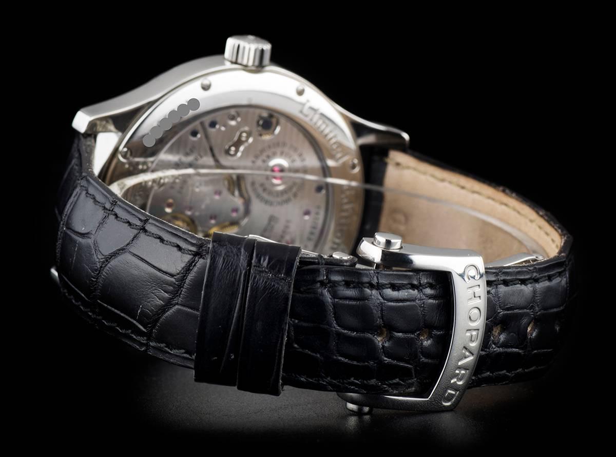 Chopard Stainless Steel Regulateur Steel Grey Semi-Skeleton Manual Wristwatch 1