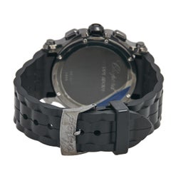 Chopard Stainless Steel Rubber Diamond Happy Sport Women's Wristwatch 42 mm