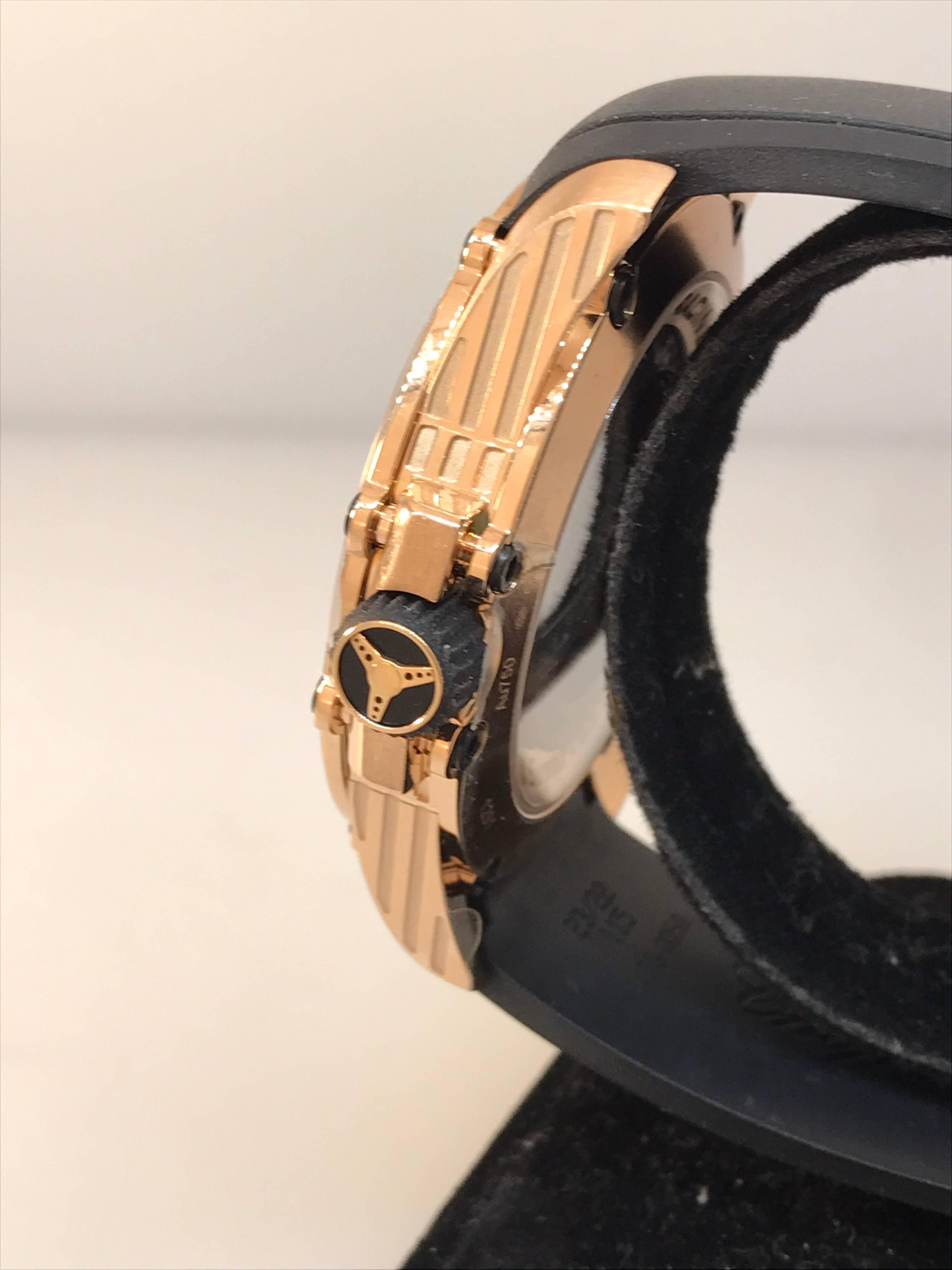 Chopard Superfast Power Control 18k Rose Gold Automatic Mens Watch 16/1291 New In New Condition For Sale In New York, NY