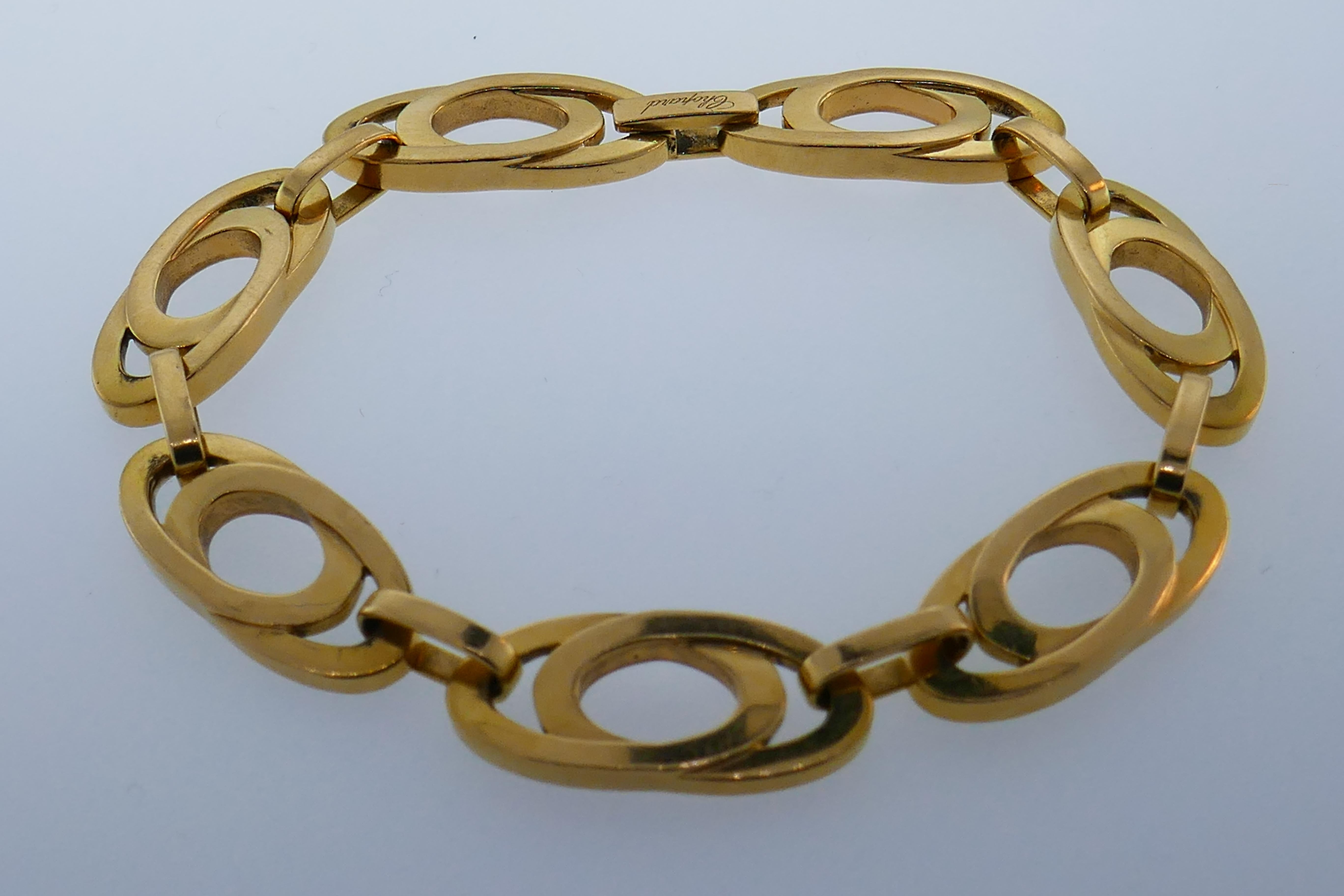 Chopard Swiss 18k Rose Gold Link Bracelet Vintage 2