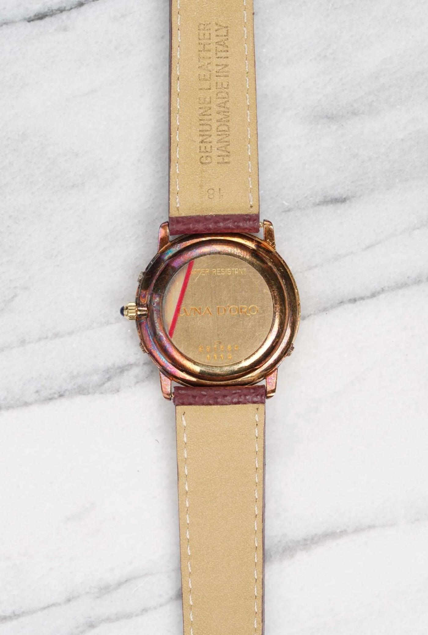 Donna Orologio Chopard Triplo Calendario con fasi lunari in oro giallo 18 carati, anni '90 in vendita