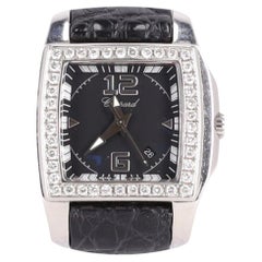 Chopard Two O Ten Diamond & Stainless Steel Montre avec bracelet en peau de crocodile