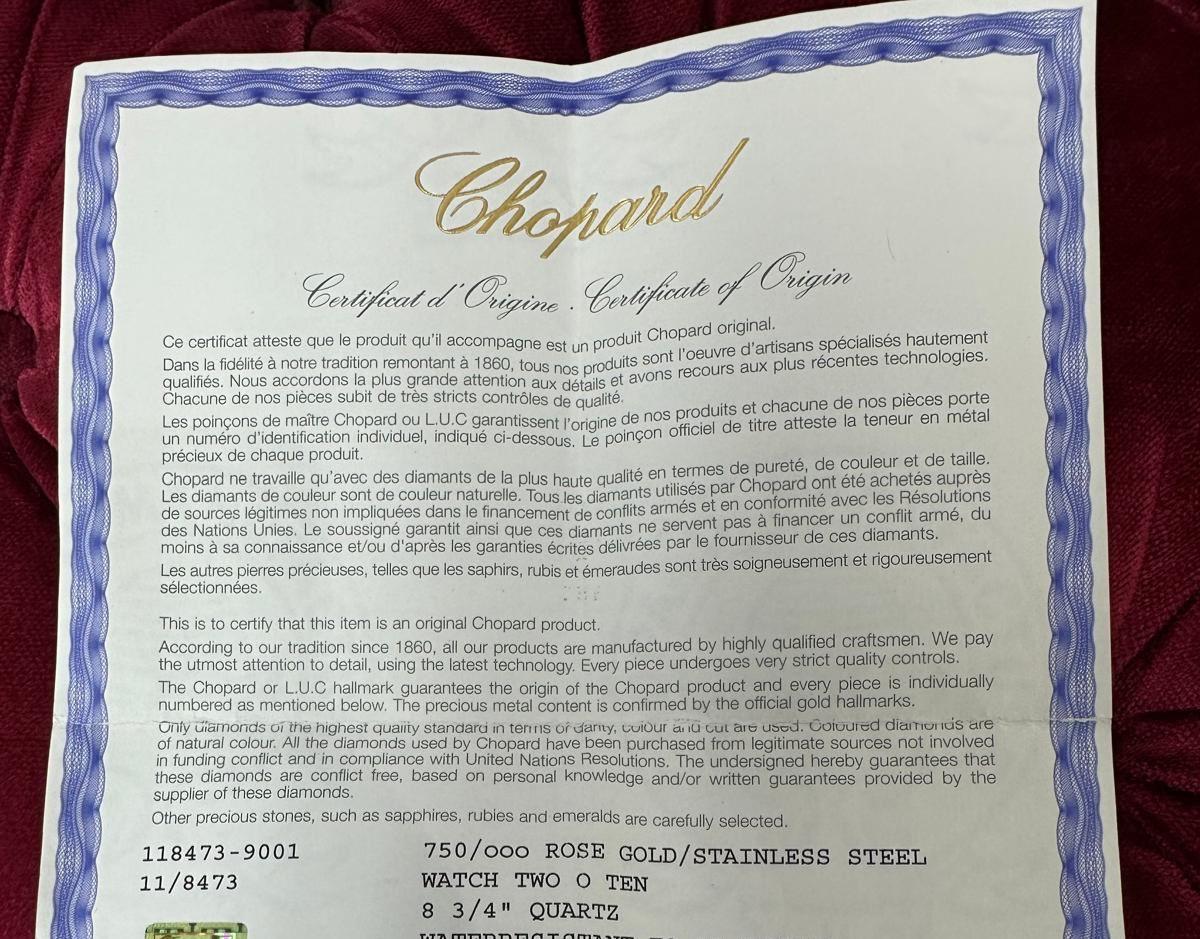 Chopard Two O Ten White Women's Watch - 118473-9001 en vente 3