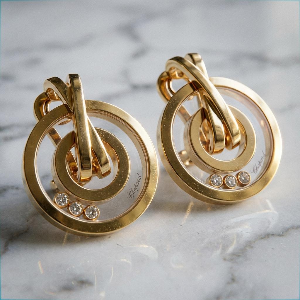 Chopard Versatile Happy Diamonds Convertible Earr… - image 3