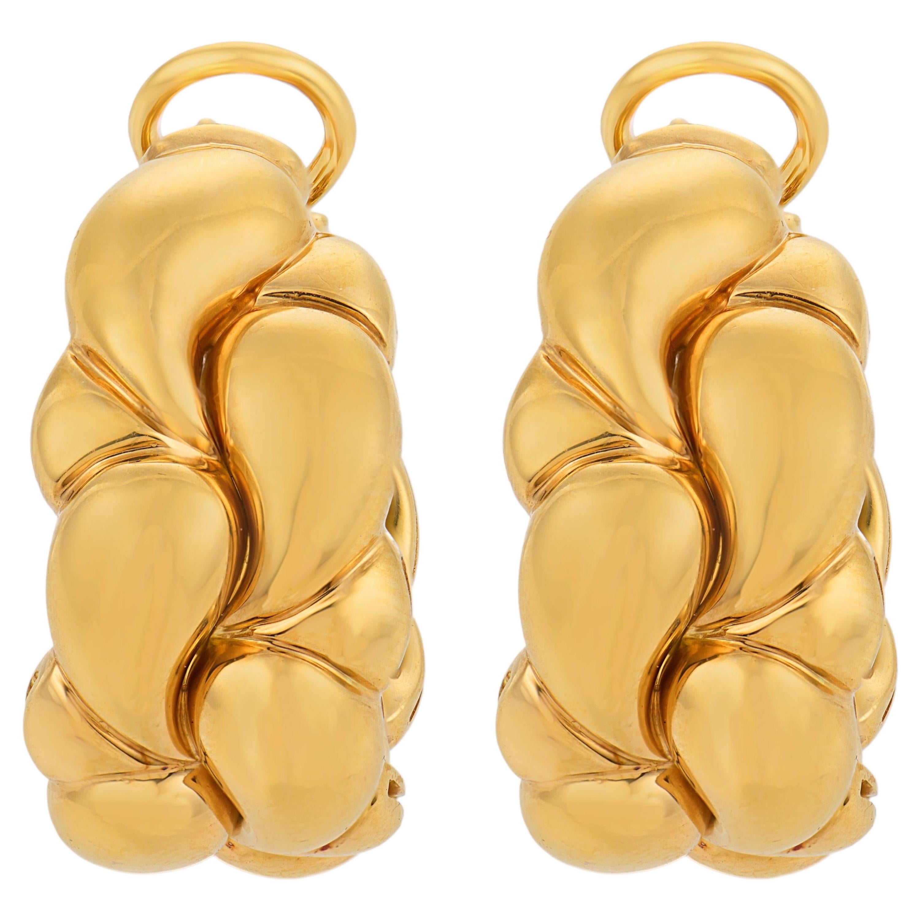 Chopard Vintage-Ohrringe „Casmir“ aus 18-karätigem Gelbgold