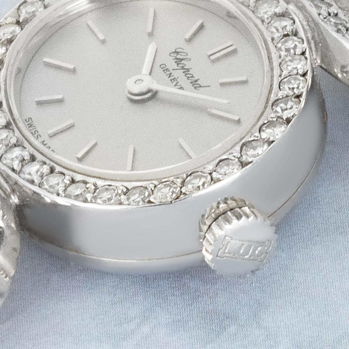 Women's Chopard Vintage Cocktail Watch White Gold Diamond Set 5099/1