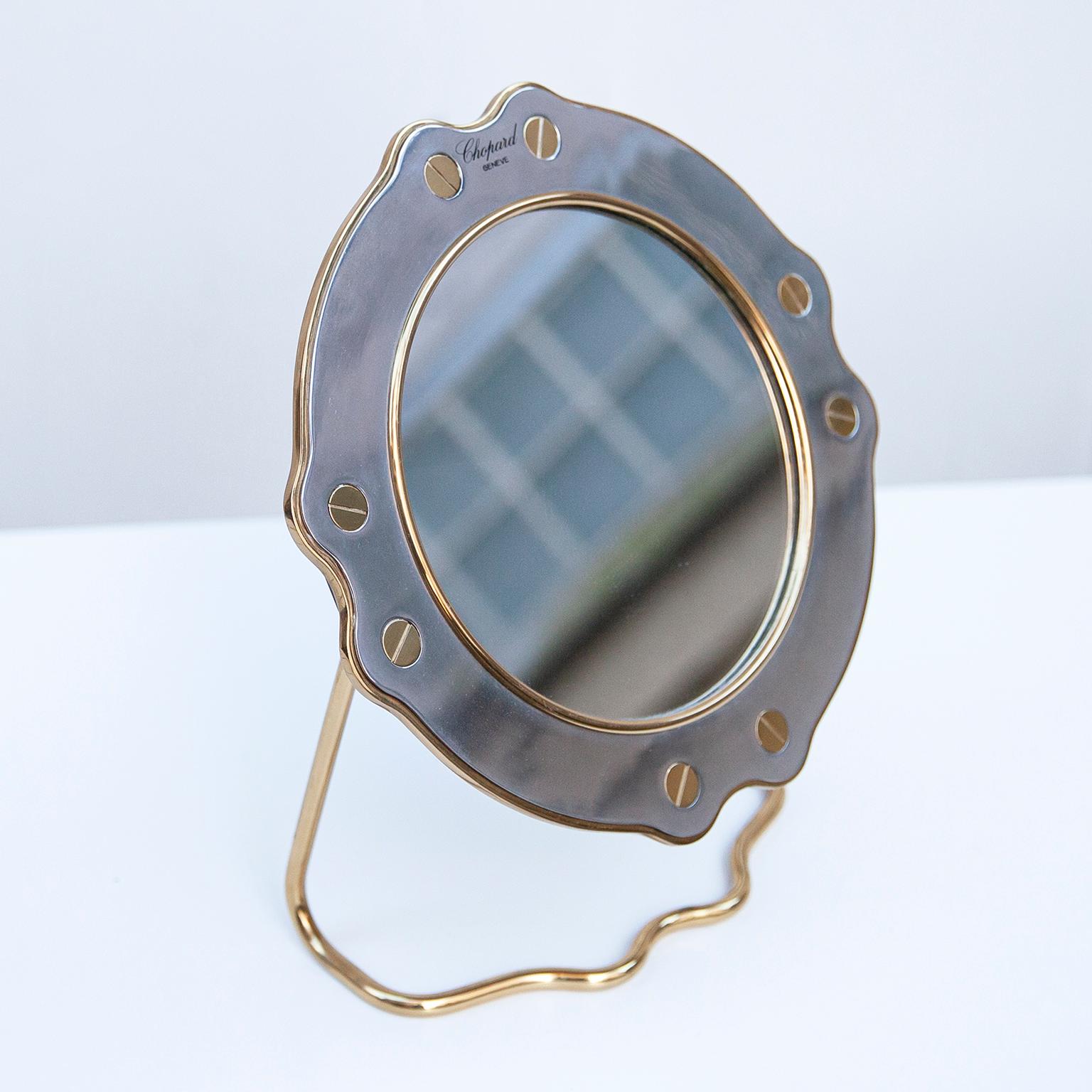 Swiss Chopard Vintage Vanity Mirror St.Moritz For Sale