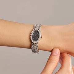 CHOPARD vintage watch in white gold and diamonds