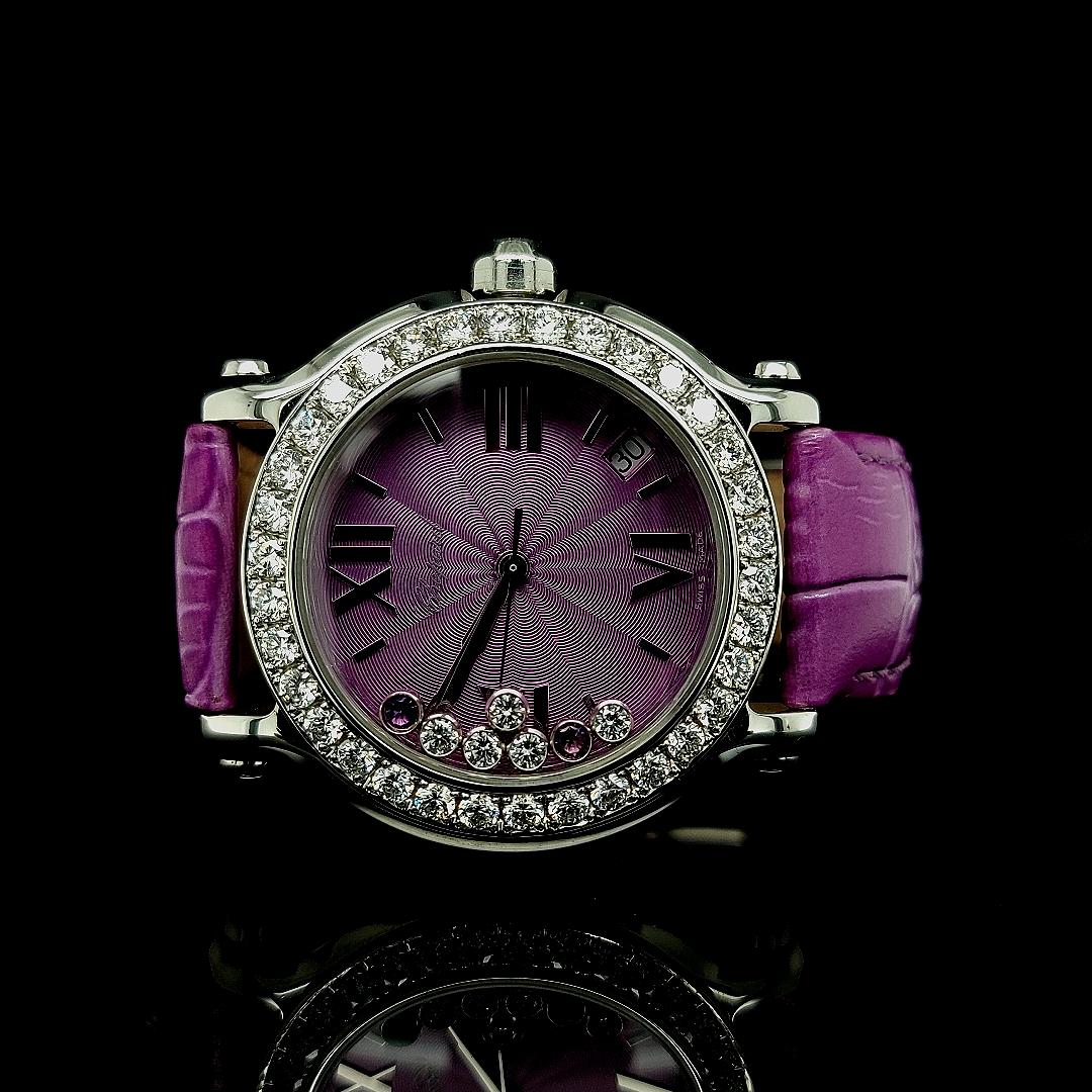 Chopard Violet Happy Sport with Floating Diamonds and Topazes 2