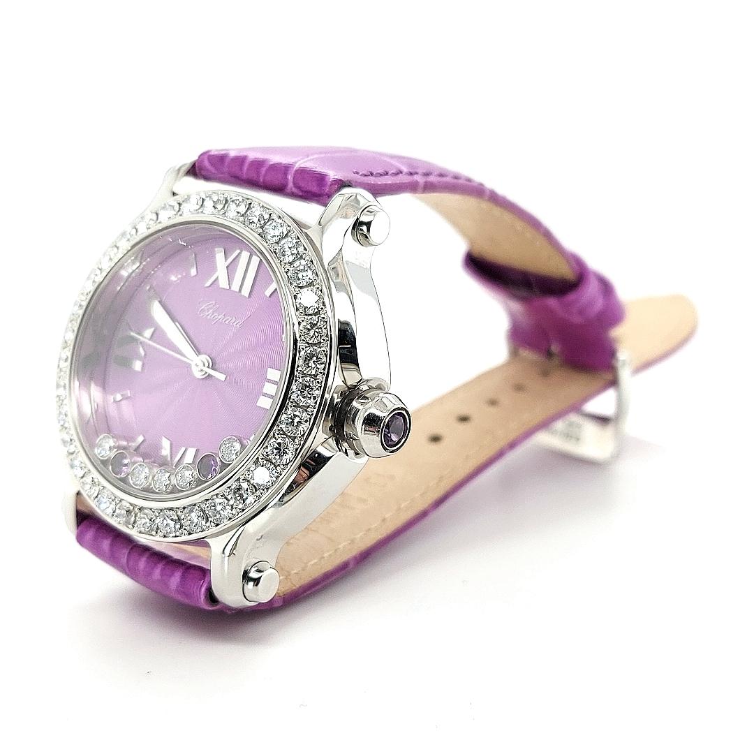 Chopard Violet Happy Sport with Floating Diamonds and Topazes 1