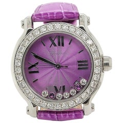 Chopard Violet Happy Sport with Floating Diamonds and Topazes