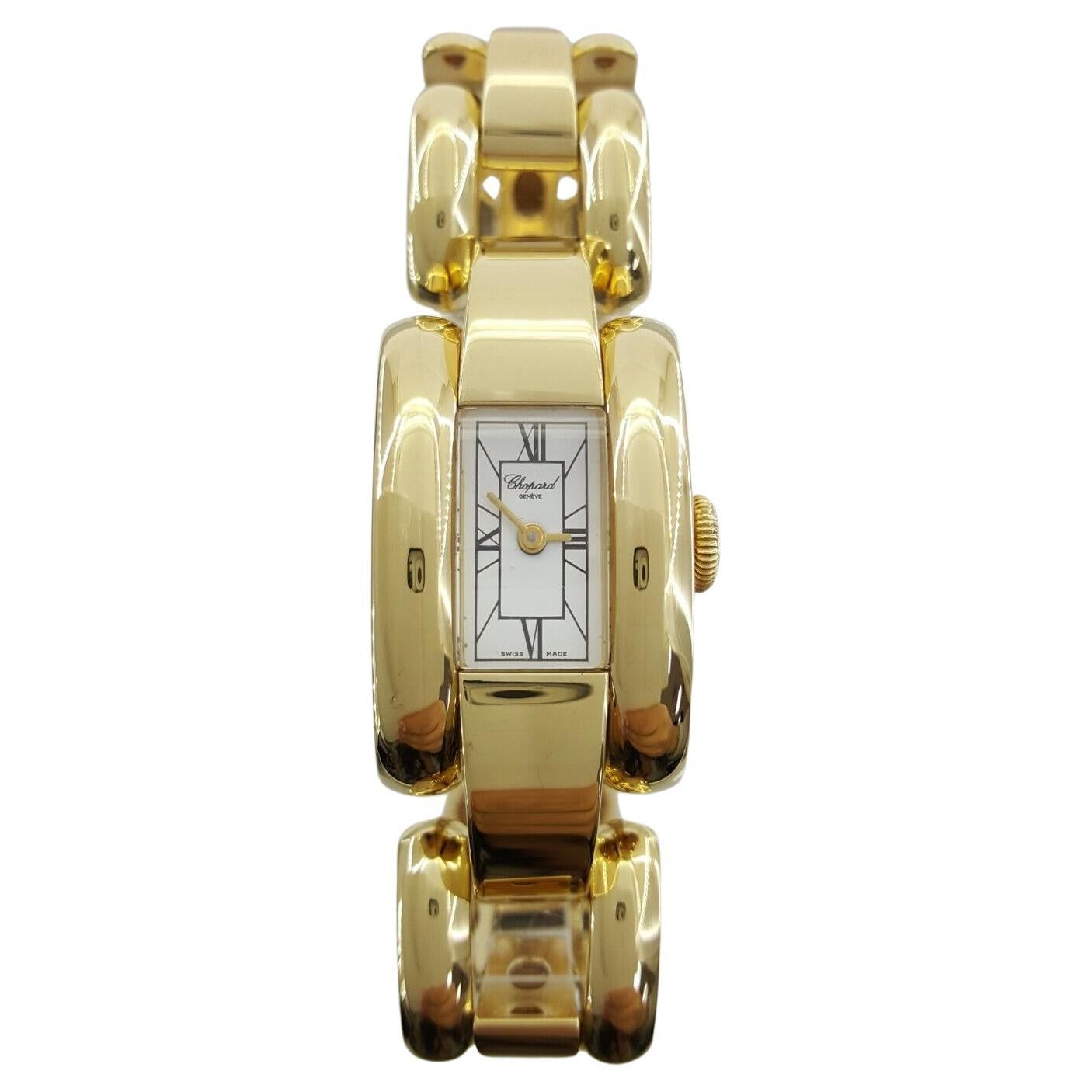 Chopard Uhr aus luxuriösem 18 Karat Gold gefertigt im Angebot