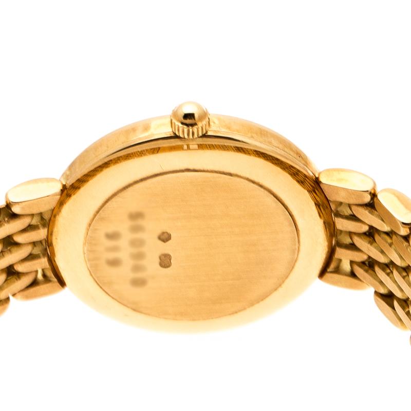 Contemporary Chopard White 18K Yellow Gold Classic 105911001 Women's Wristwatch 32 mm