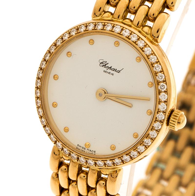 Chopard White 18K Yellow Gold Classic 105911001 Women's Wristwatch 32 mm 1