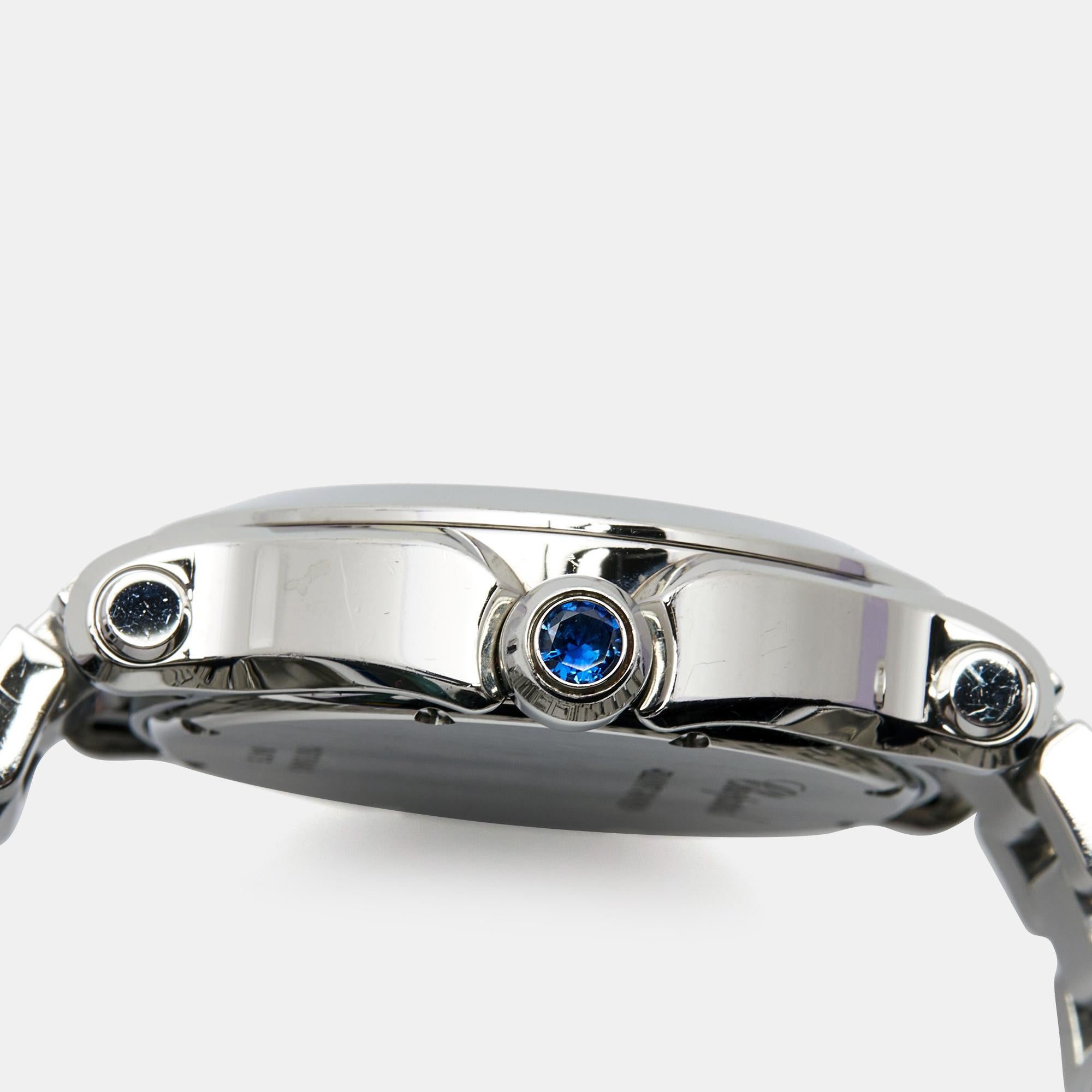 Chopard Happy Sport 8475 Montre-bracelet pour femme 35 mm en acier inoxydable et diamant blanc 4