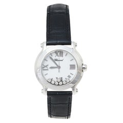 Chopard White Diamonds Happy Sport 278475-3001 Women's Wristwatch 36 mm