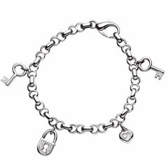 Chopard White Gold and Diamond Charm Bracelet 85/7138-0001