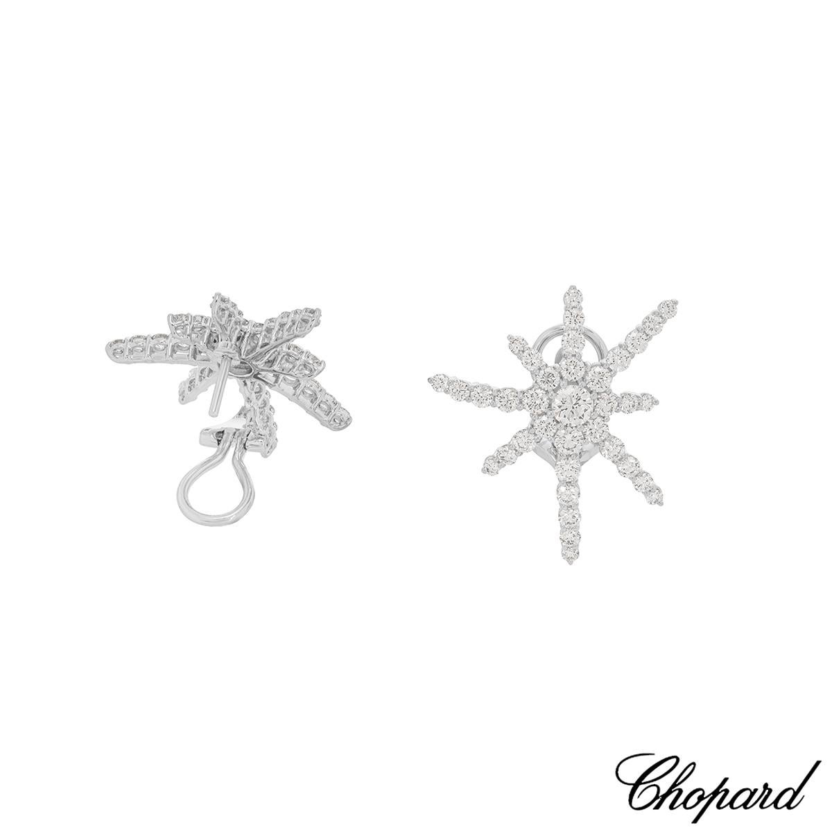 Chopard White Gold Diamond Earrings 84/6525-1001 In Excellent Condition For Sale In London, GB