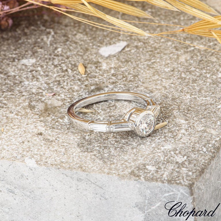 Chopard White Gold Diamond Engagement Ring 82/3948-1110 For Sale