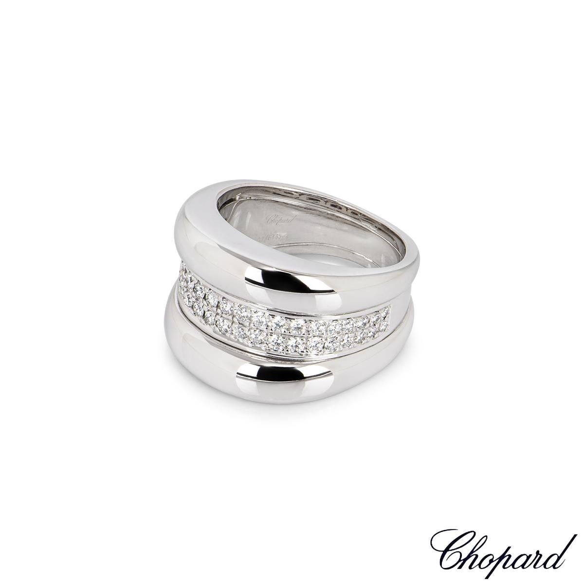Round Cut Chopard White Gold Diamond La Strada Ring 82/6435-41