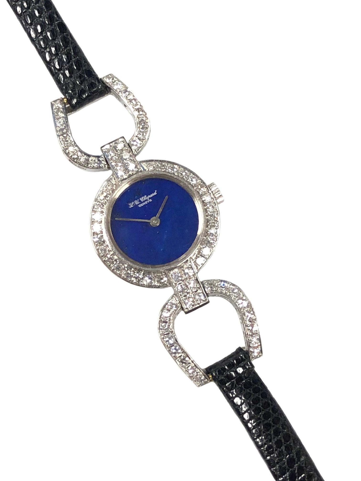 chopard white gold diamond watch