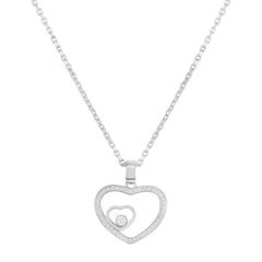 Chopard White Gold Happy Diamonds Heart Pendant