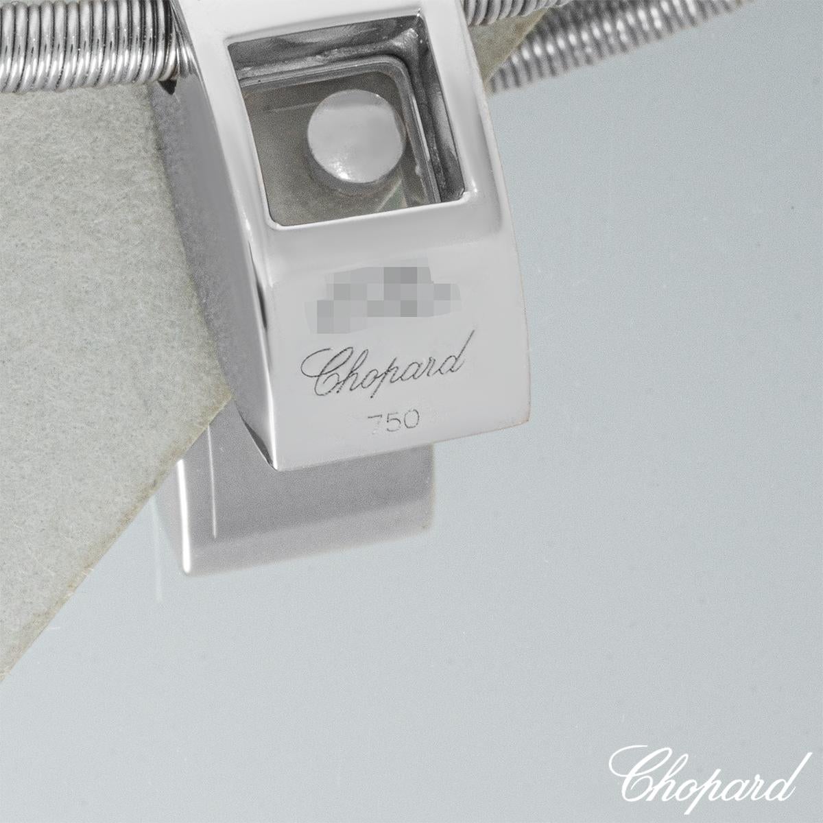 Women's Chopard White Gold Happy Diamonds Pendant 79/3035-20 For Sale