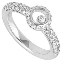 Chopard White Gold Happy Diamonds Ring 82/2902-1110