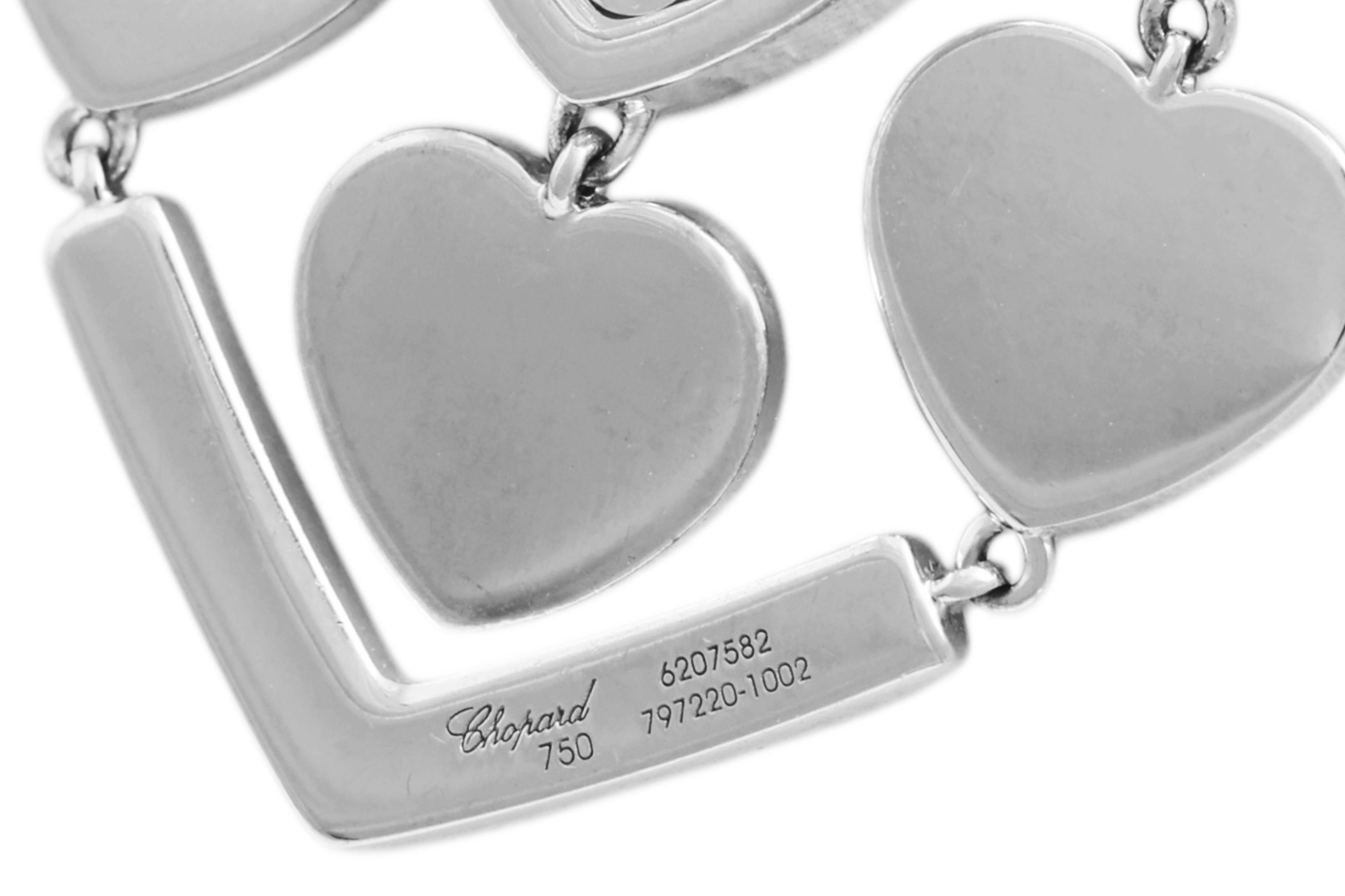 Chopard White Gold Heart, Diamonds Pendant Amore Collection For Sale 7