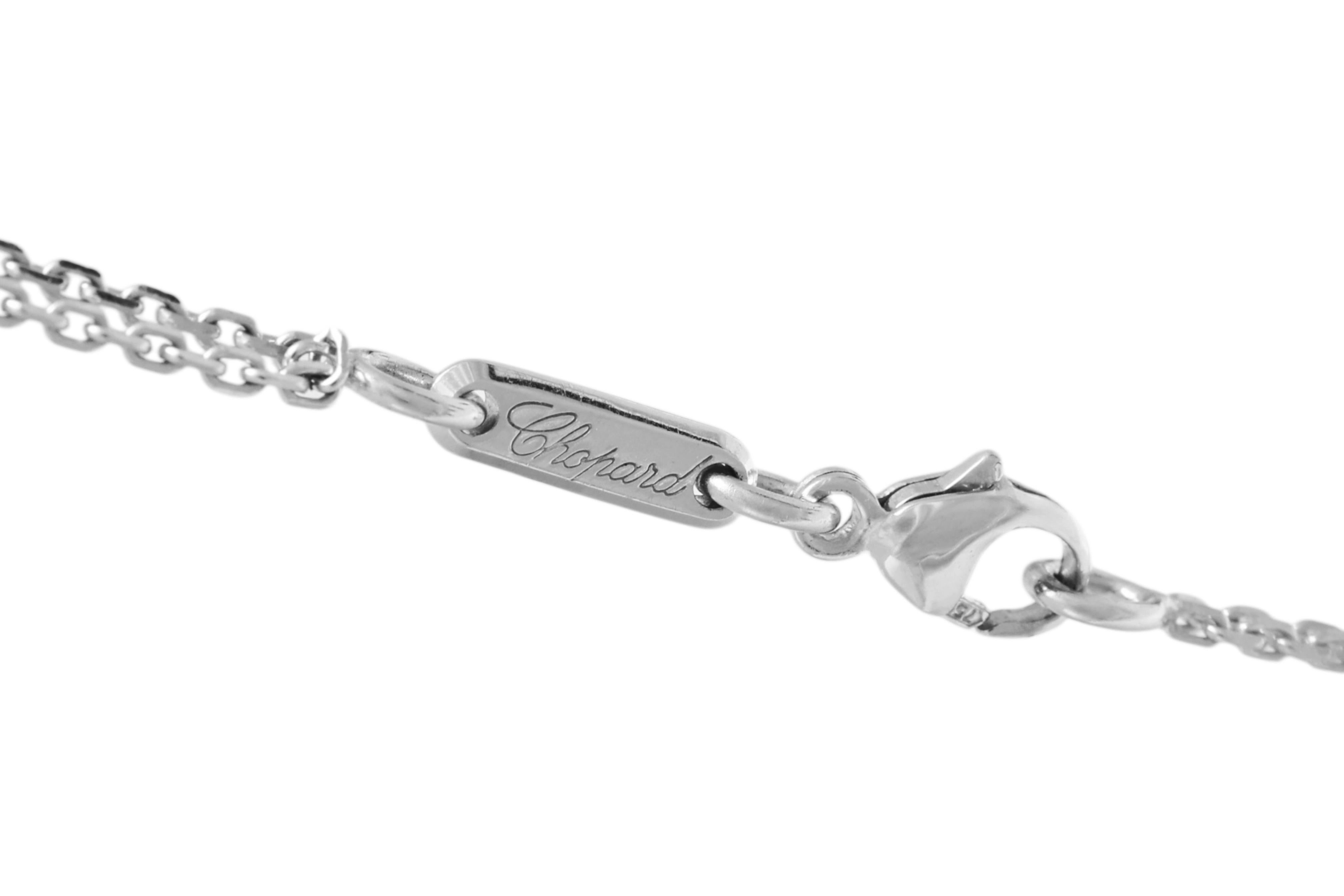 Chopard White Gold Heart, Diamonds Pendant Amore Collection For Sale 8