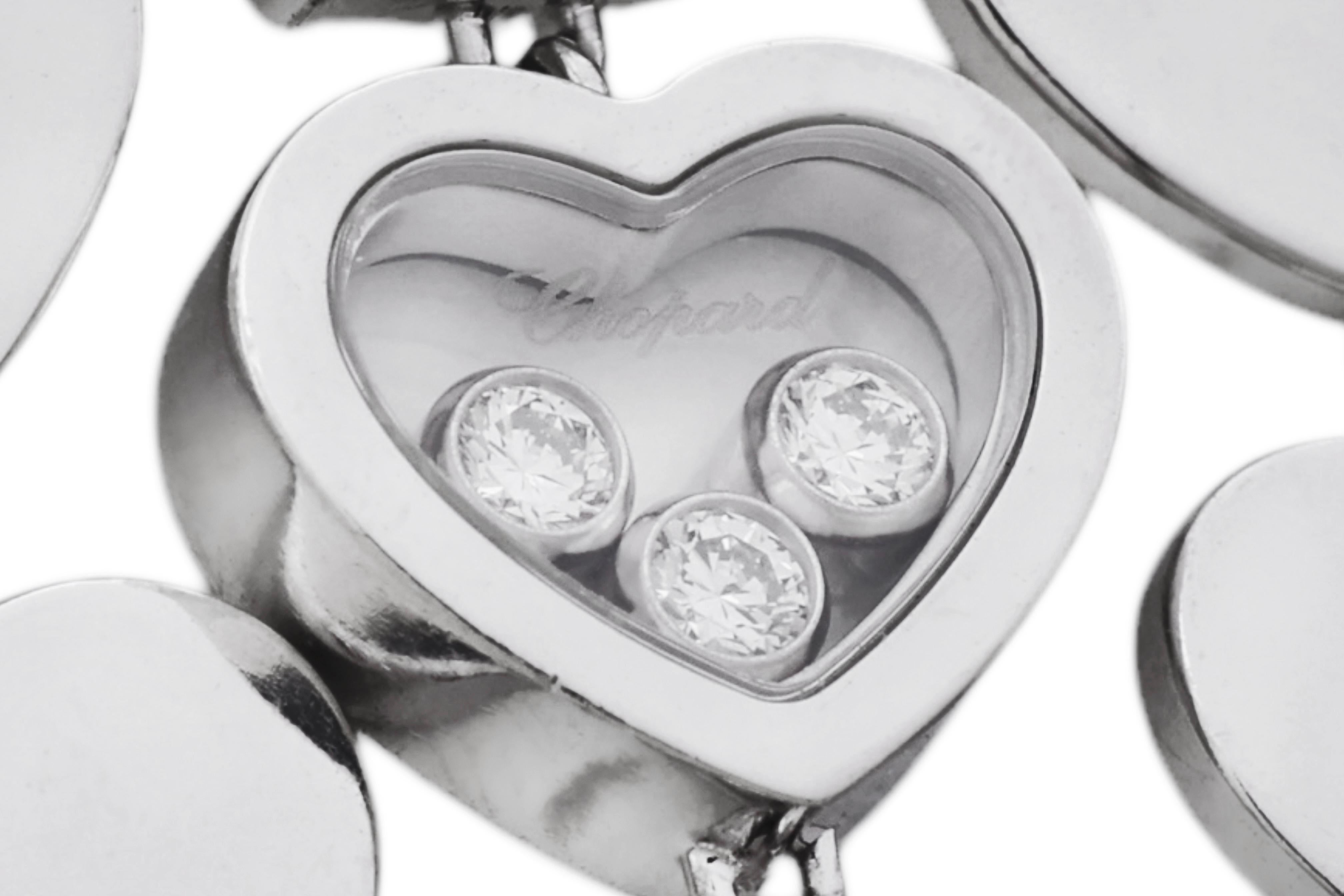 Chopard White Gold Heart, Diamonds Pendant Amore Collection For Sale 3