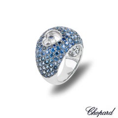Chopard Bague en or blanc, saphir et diamant 82/7059-1110