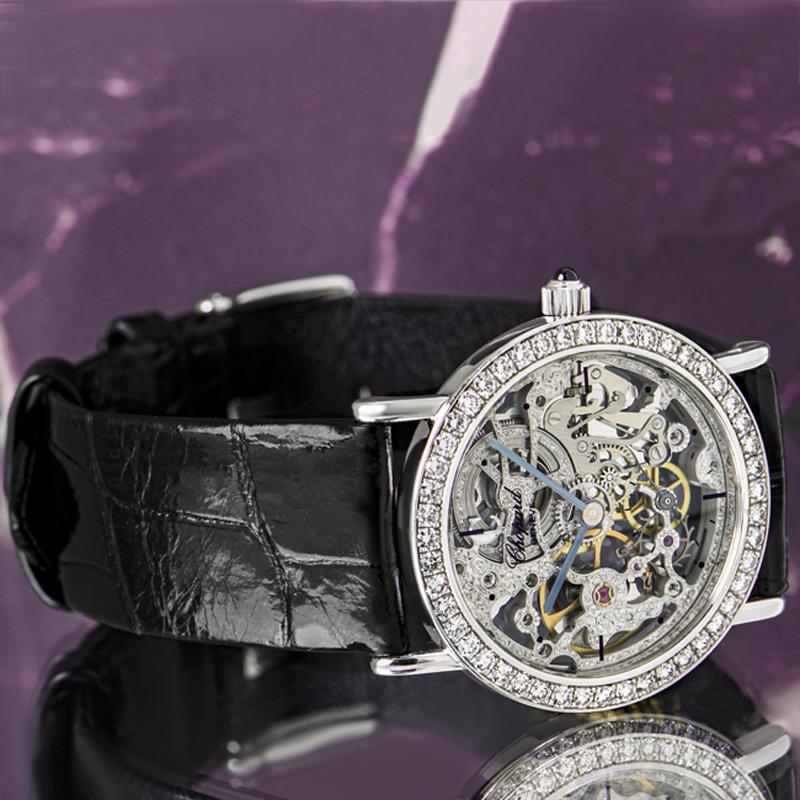 Chopard Weißgold Skelett-Zifferblatt mit Skelett 3