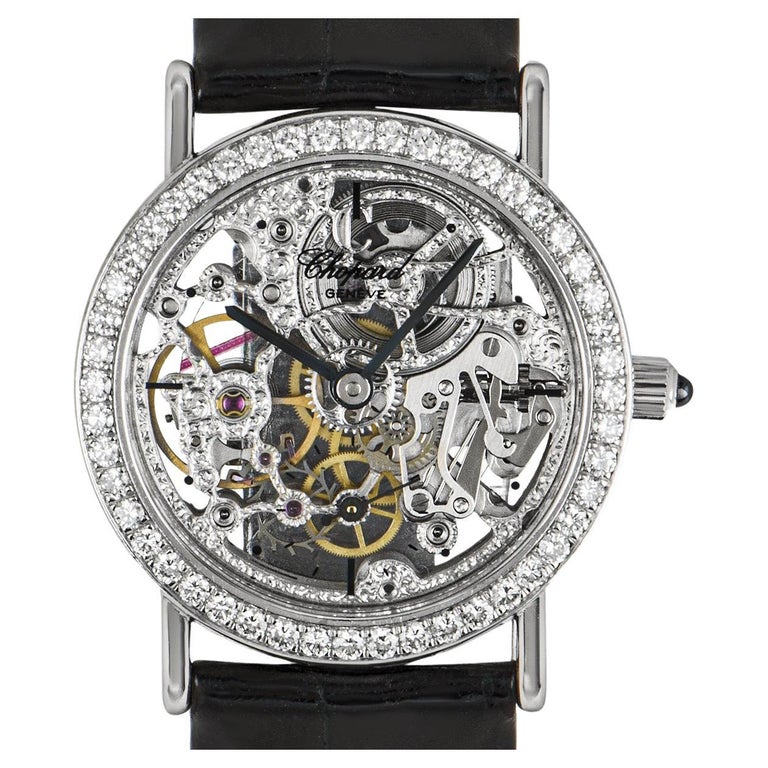 Chopard White Gold Skeleton Dial