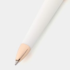 Chopard White Resin Rose Gold Tone Ballpoint Pen