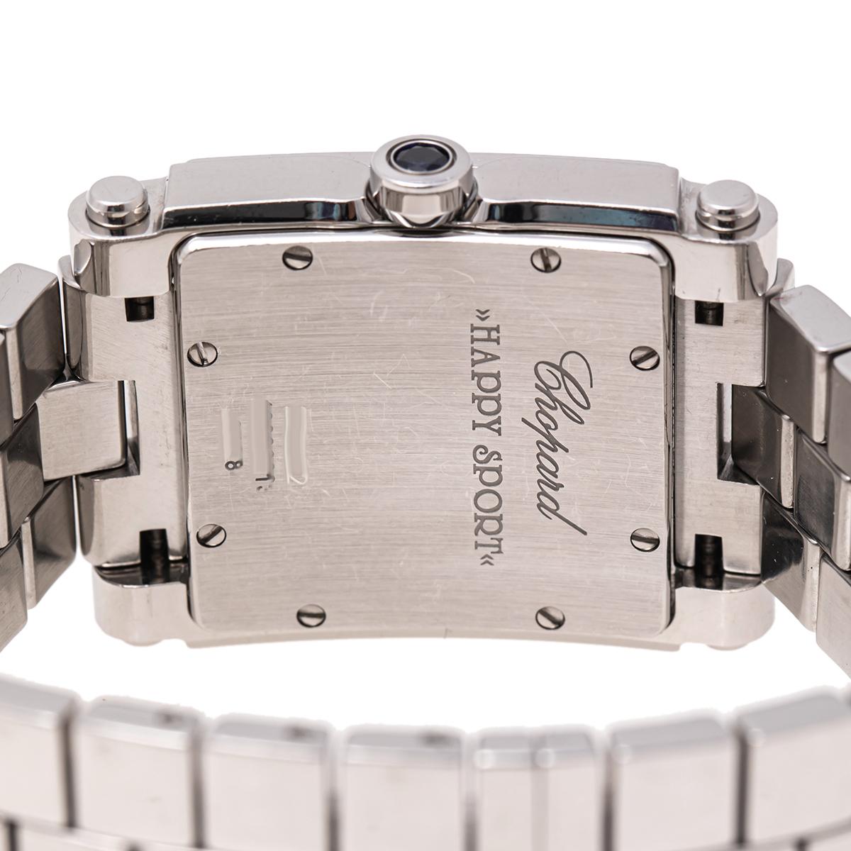 True to Chopard's spirit of perfection, this Happy Sport version was made and needless to say, it is stunning. One can see the harmonious fusion of function with contemporary charm in every detail, from the square case to the simple clasp of the