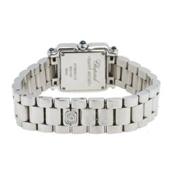 Chopard White Stainless Steel Diamond Happy Sport  Women's Wristwatch 23 mm