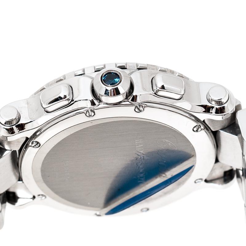Chopard White Stainless Steel Happy Sport 8499 Women's Wristwatch 42 mm 1
