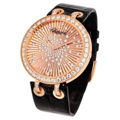 CHOPARD Xtravaganza 18K Rose Gold Diamond Watch, 6.74 Carats, 2010s