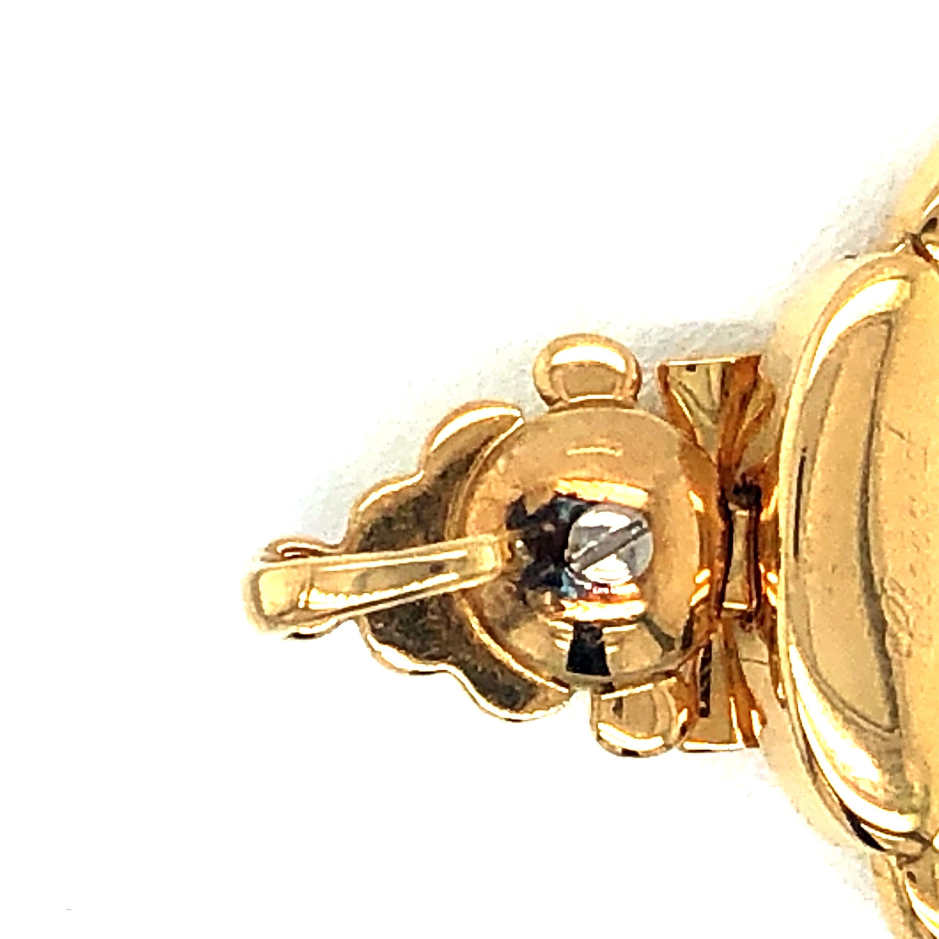 Moderne Pendentif Clown Happy Diamond en or jaune et serti de pierres précieuses Chopard