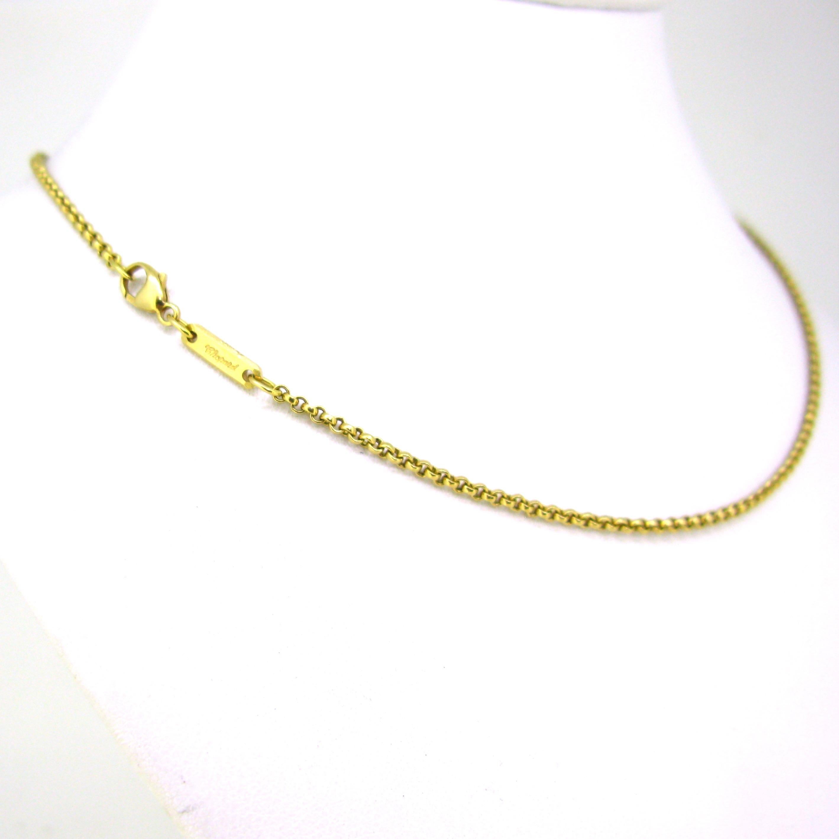 Modern Chopard Yellow Gold Chain Necklace