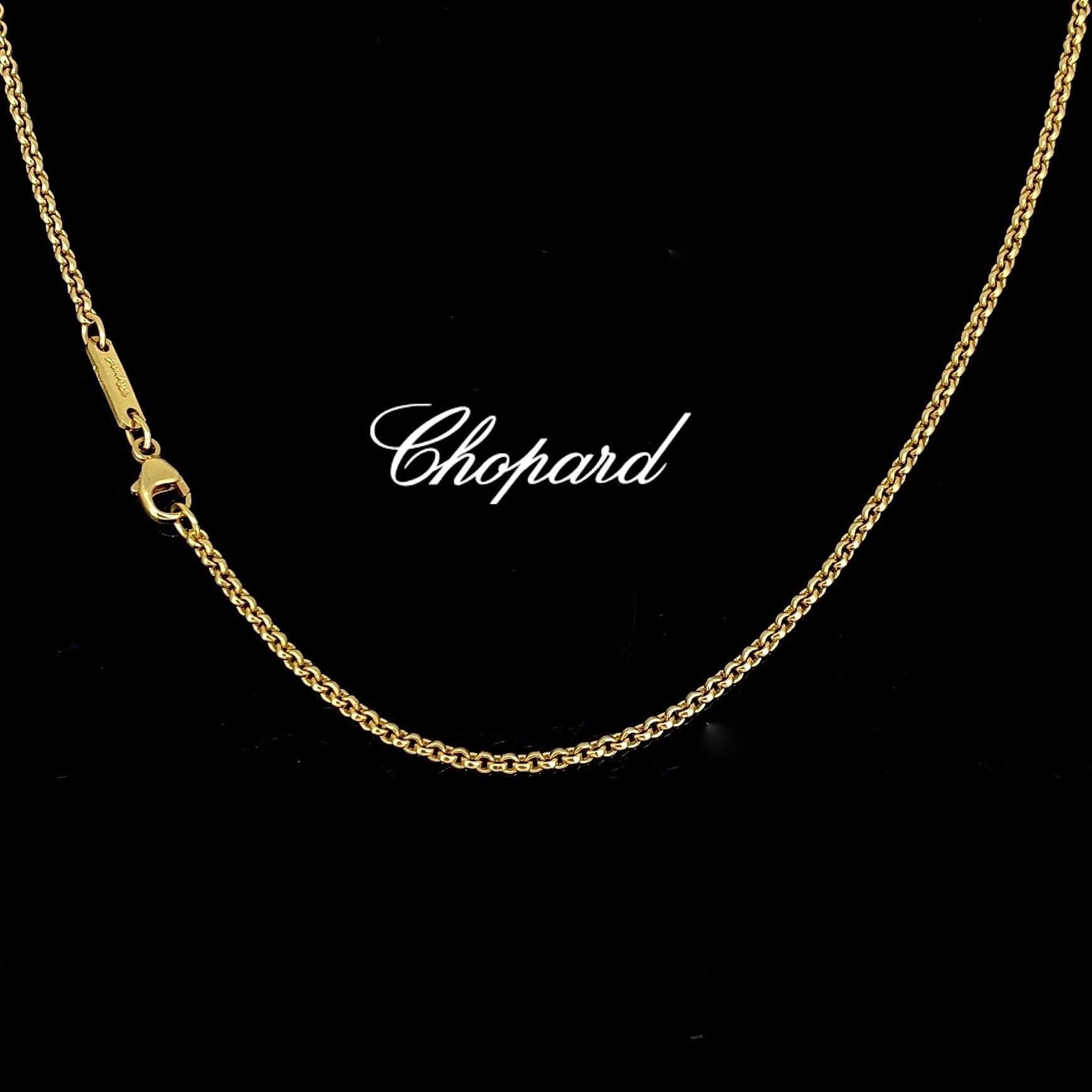 Women's or Men's Chopard Yellow Gold Chain Necklace