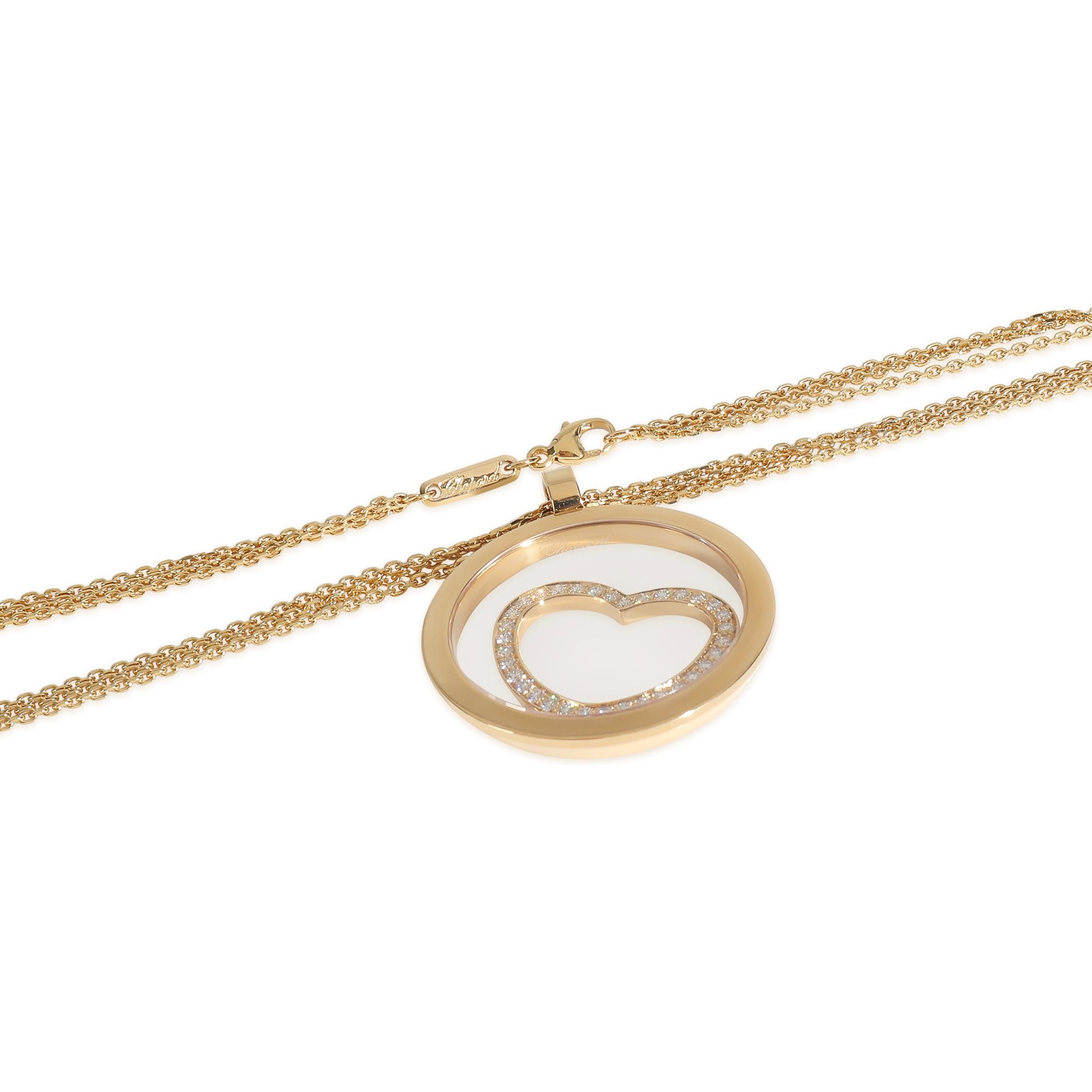 Chopard Pendentif en or jaune avec diamant Happy Spirit Excellent état - En vente à New York, NY