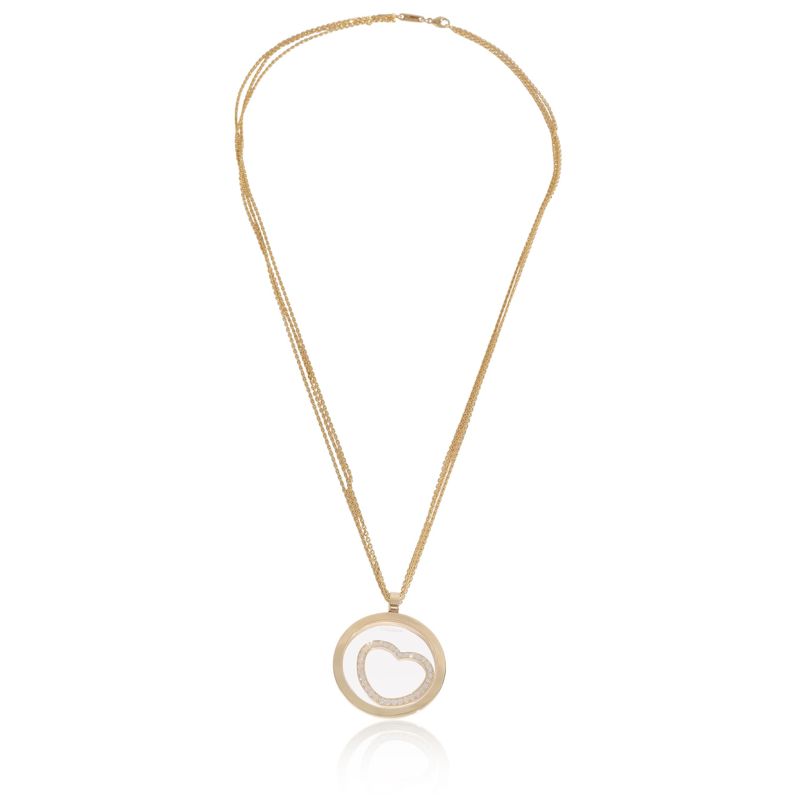 Chopard Pendentif en or jaune avec diamant Happy Spirit Unisexe en vente