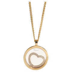 Chopard Pendentif en or jaune avec diamant Happy Spirit