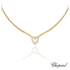 Chopard Gelbgold Diamant-Herz-Halskette 0,94 Karat TDW