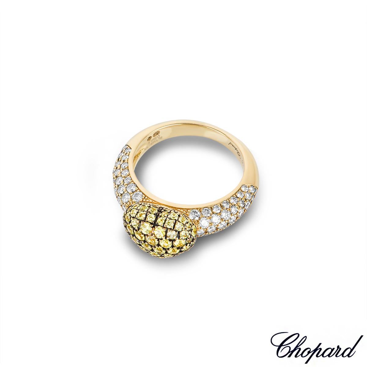 Chopard Yellow Gold Diamond Heart Ring 82/4513-0111 In New Condition For Sale In London, GB