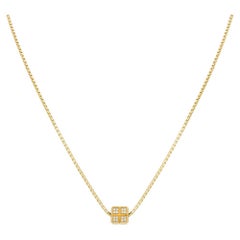 Chopard Pendentif cube de glace en or jaune et diamant 79/6815-0001